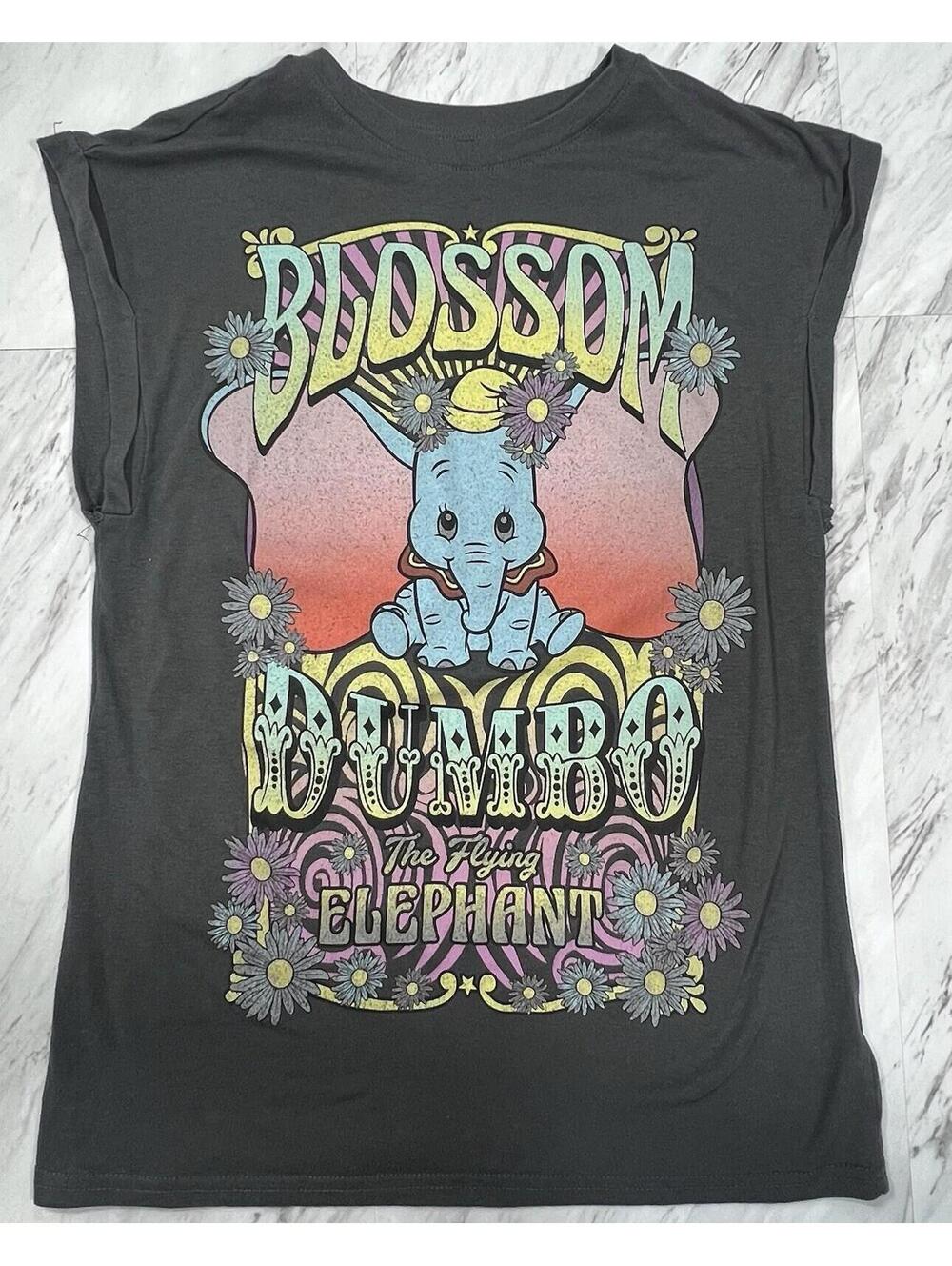 Disney Dumbo Blossom Graphic Tee Size Large Psychedelic Elephant Shirt #9